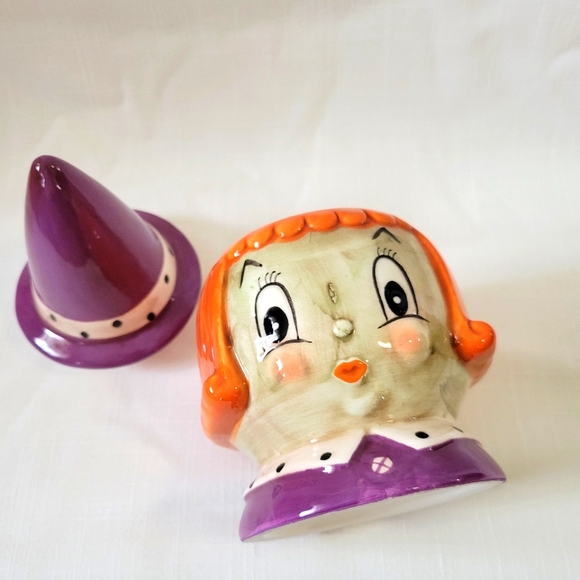 Johanna Parker Witch Candy Dish *New Vintage Inspired Halloween Canister - Picture 4 of 14
